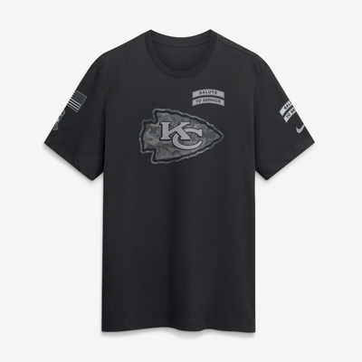 Camiseta de manga corta de tejido slub Nike Salute To Service del Kansas City Chiefs - Hombre