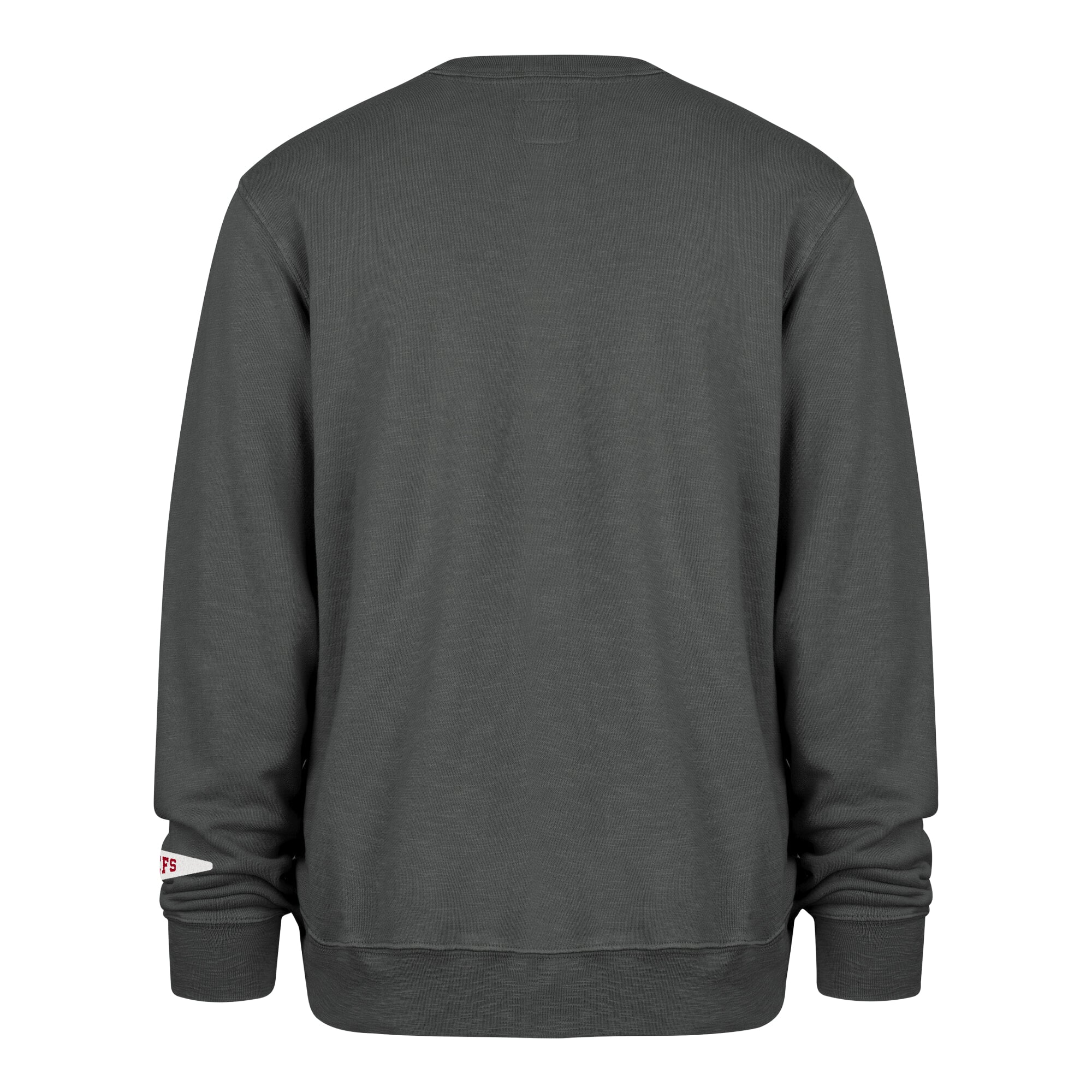 Men's '47 Charcoal Kansas City Chiefs Calderwood Well Worn French Terry Sweatshirt