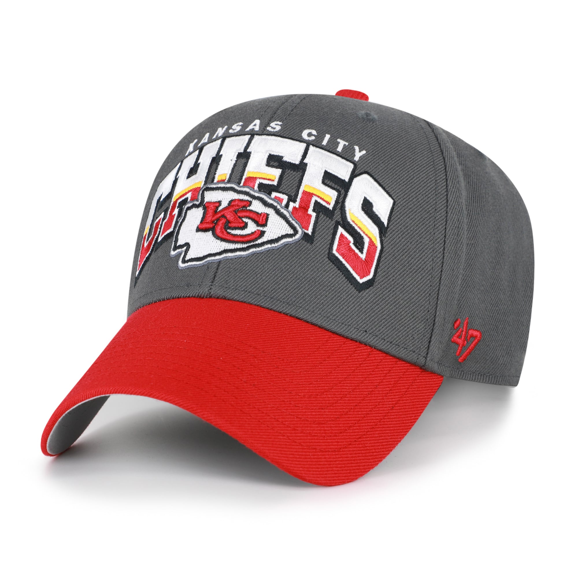 Casquette ajustable Kansas City Chiefs MVP '47 Charcoal pour homme