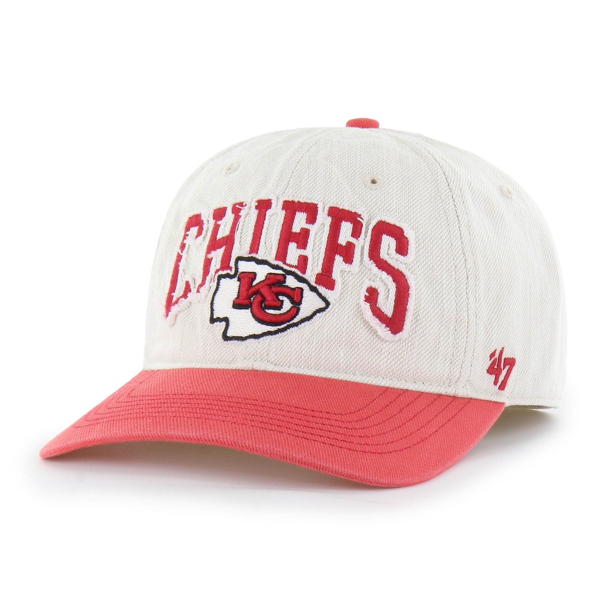 Men's '47 Natural Kansas City Chiefs Groton Franchise Fitted Hat