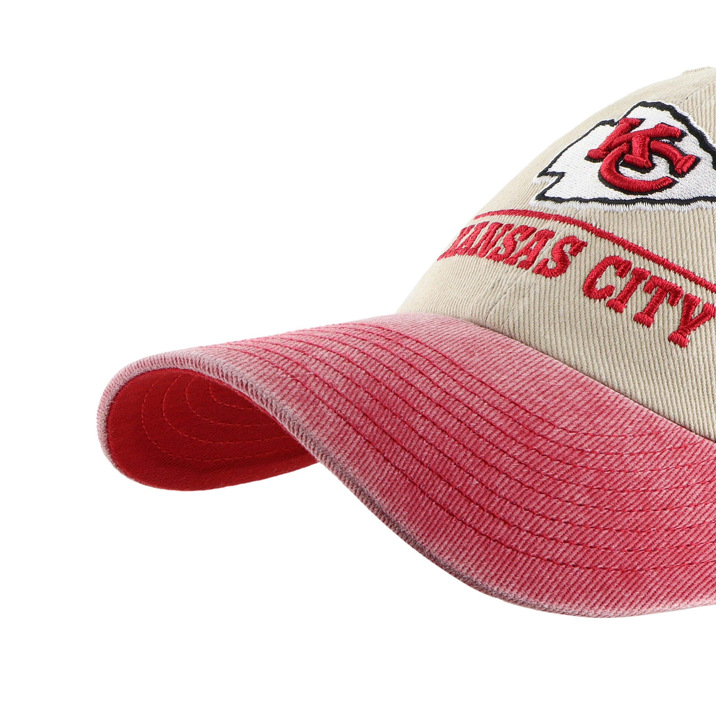 Casquette ajustable pour homme « 47 Natural Kansas City Chiefs Logo Line Clean Up »