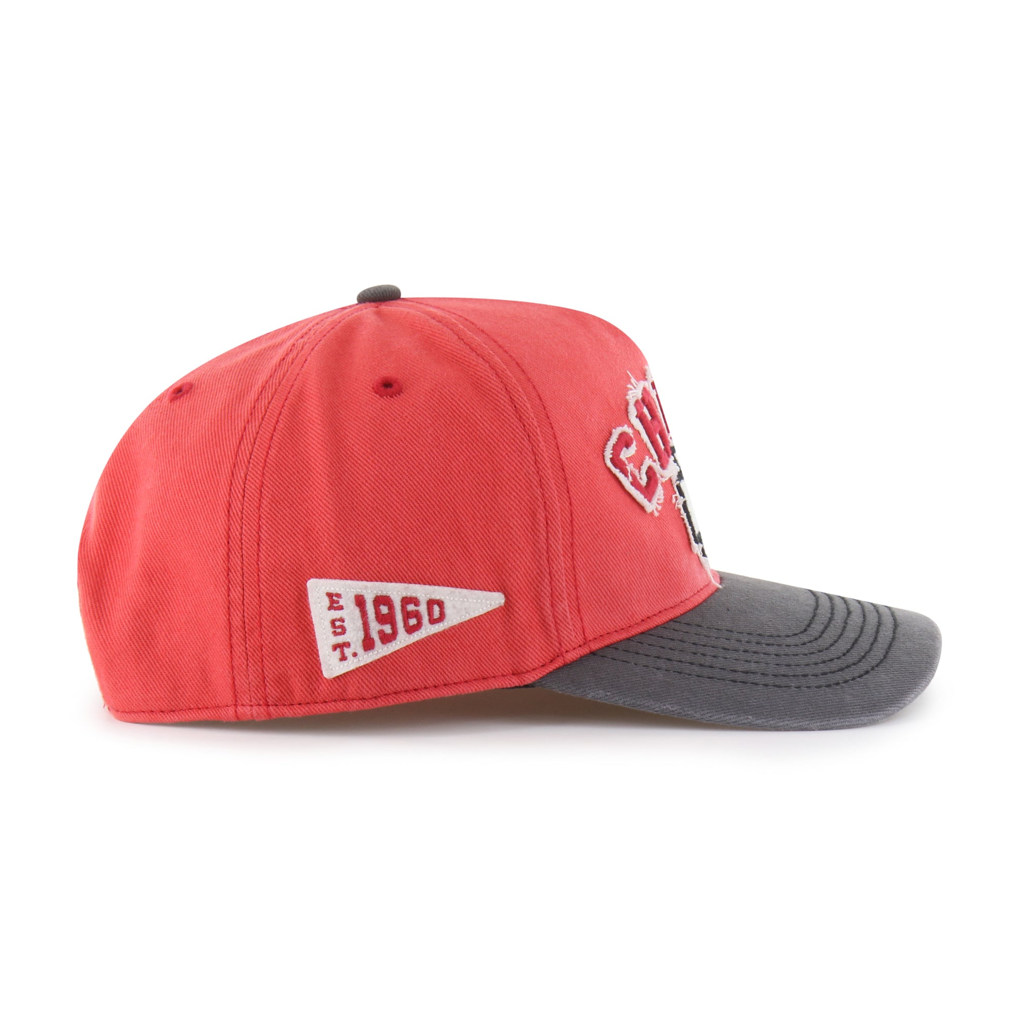 Men's '47 Red Kansas City Chiefs  Calderwood Well Worn Hitch Adjustable Hat