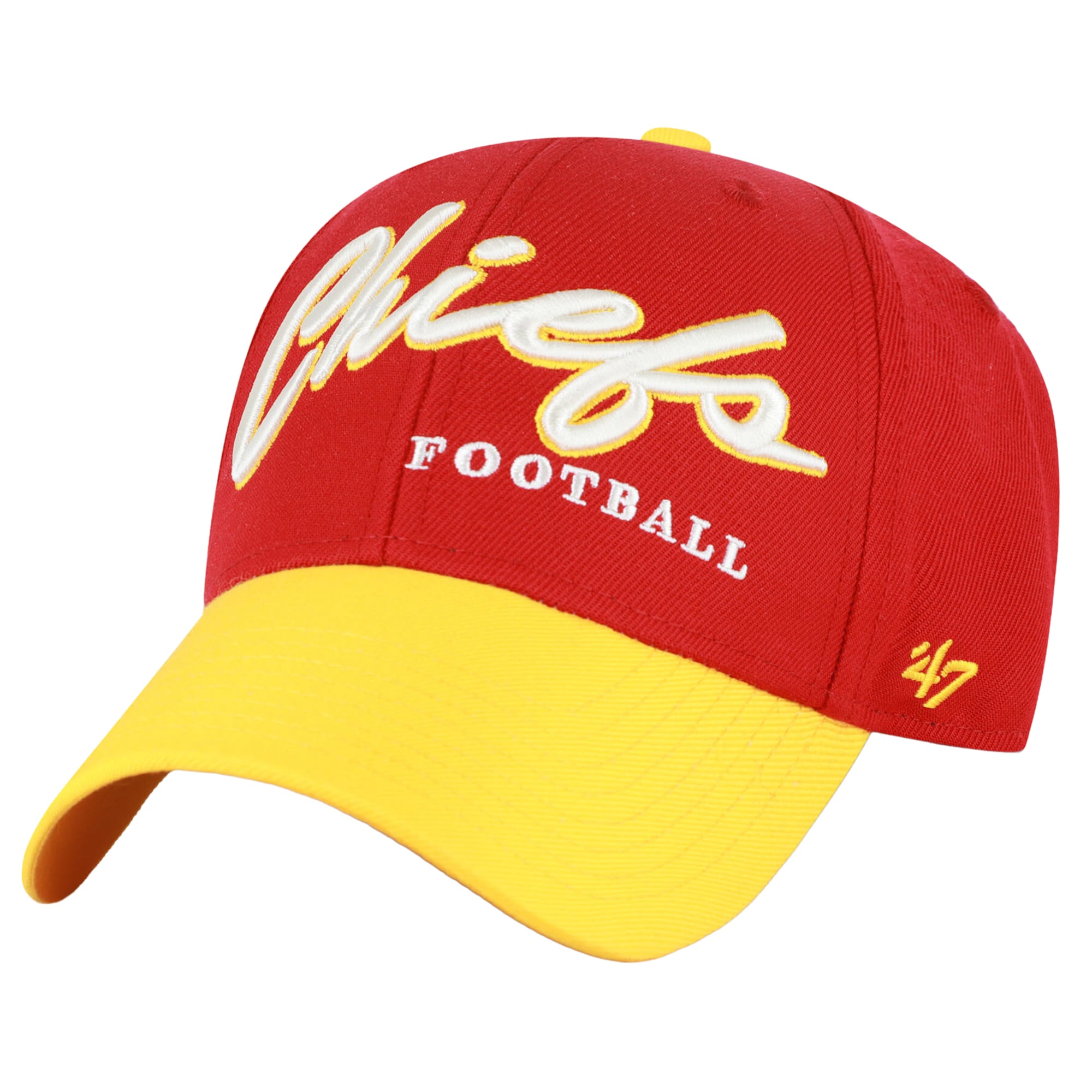 Men's '47 Red Kansas City Chiefs Throwback MVP Adjustable Hat