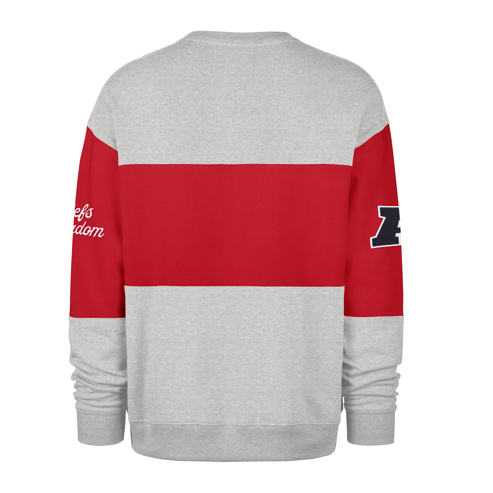 Sweat-shirt homme '47 Kansas City Chiefs Blockfield Maximalist rouge/gris chiné