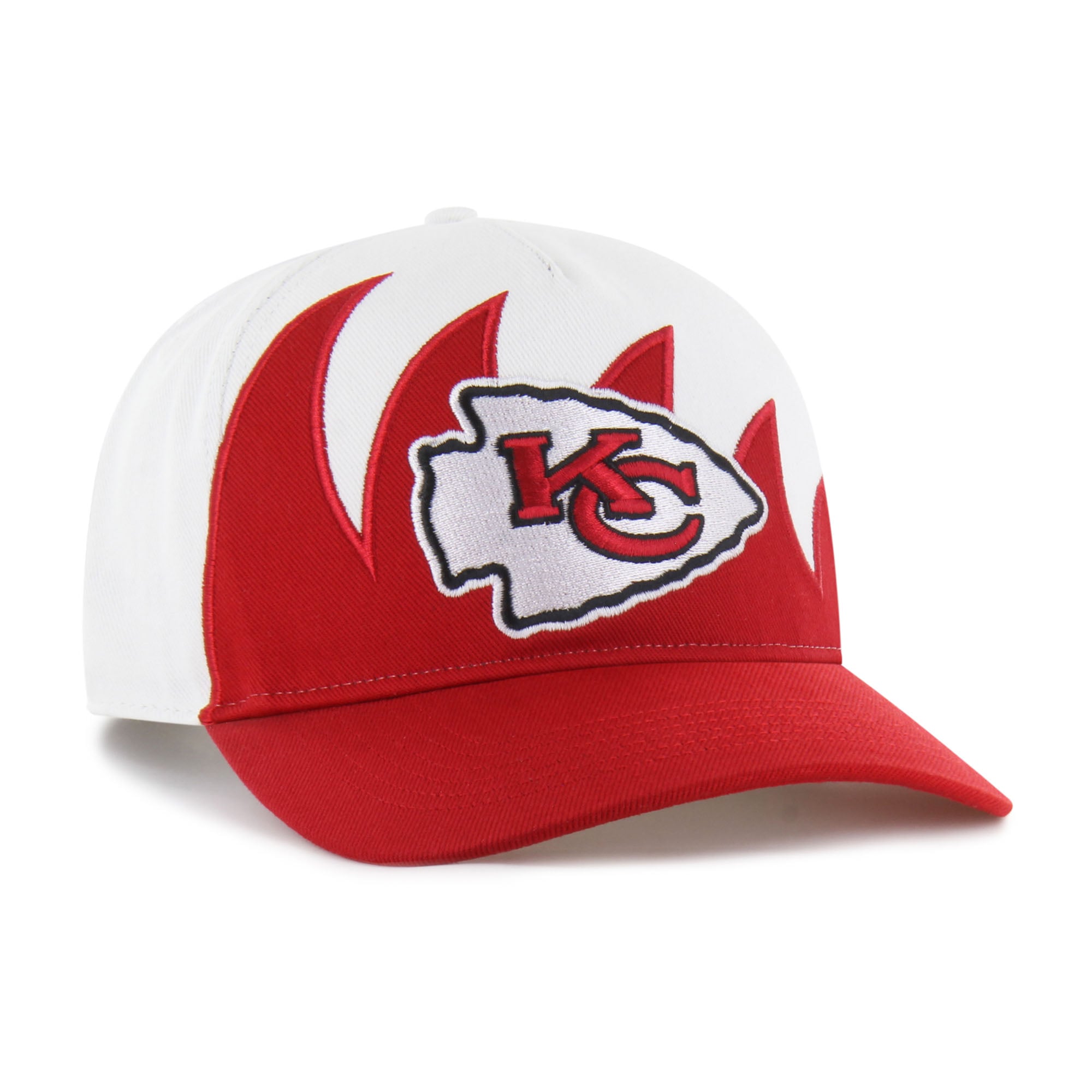 Men's '47 White Kansas City Chiefs Jagged Hitch Adjustable Hat