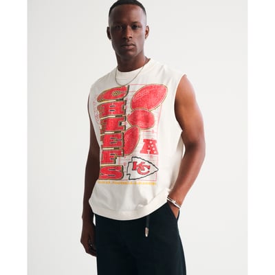 Kansas City Chiefs Abercrombie & Fitch Tank Top - Cream