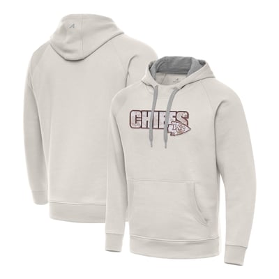 Kansas City Chiefs Antigua Woodland Camo Victory Hoodie - Cream