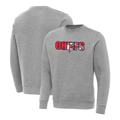 Kansas City Chiefs Antigua Impact Victory Sweatshirt - Heather Gray