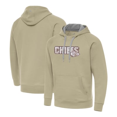 Kansas City Chiefs Antigua Woodland Camo Victory Hoodie - Khaki
