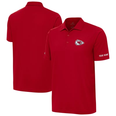 Kansas City Chiefs Antigua  Personalized Tribute Polo - Red