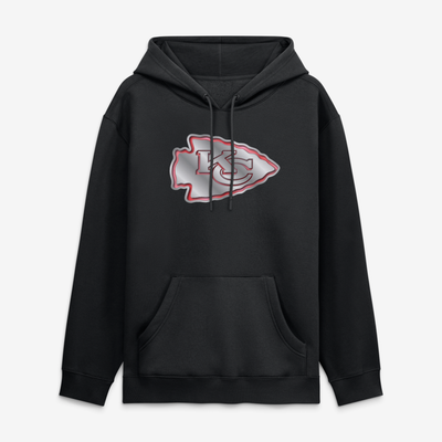 Kansas City Chiefs  Metallic Mascot Hoodie - Black