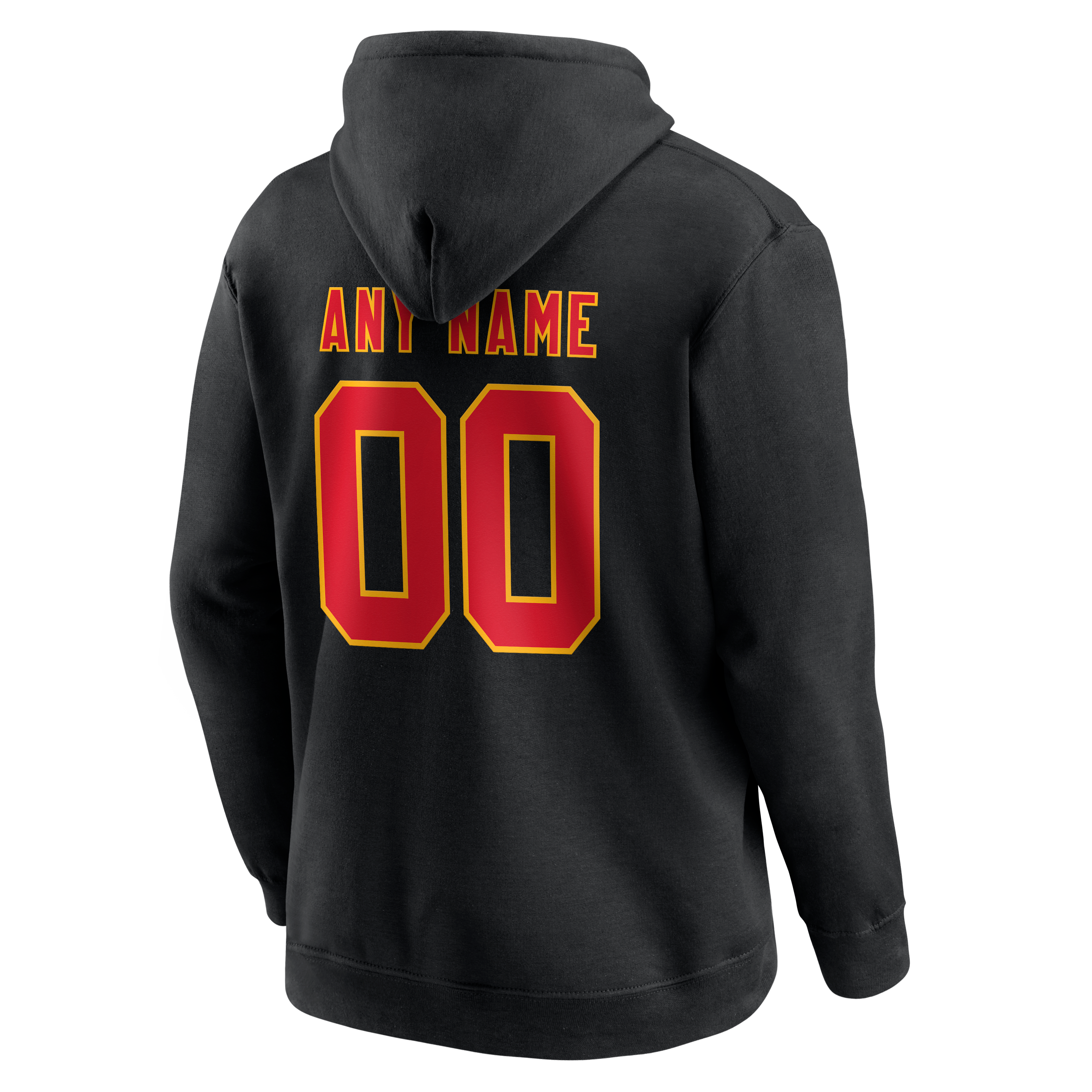 Men's Kansas City Chiefs Team Authentic Personalized Name & Number Hoodie