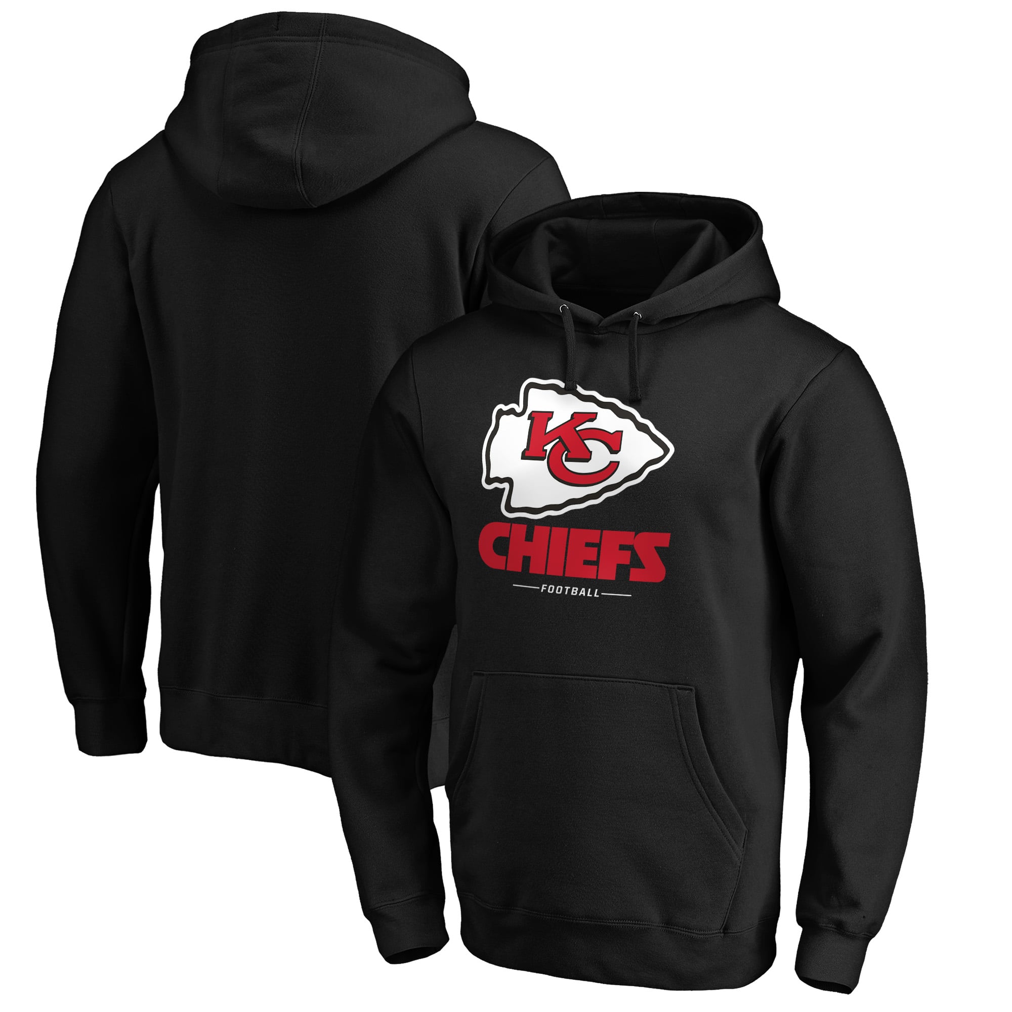 Men's Black Kansas City Chiefs Team Lockup Hoodie