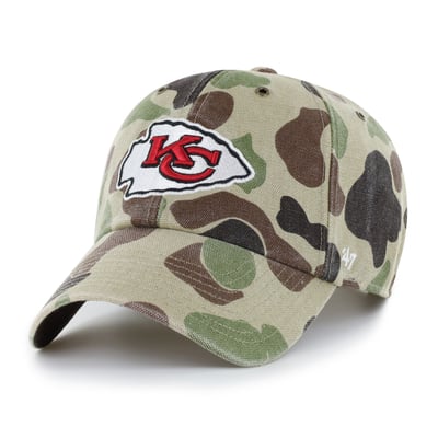 Kansas City Chiefs Carhartt x '47 Clean Up Adjustable Hat - Duck Camo