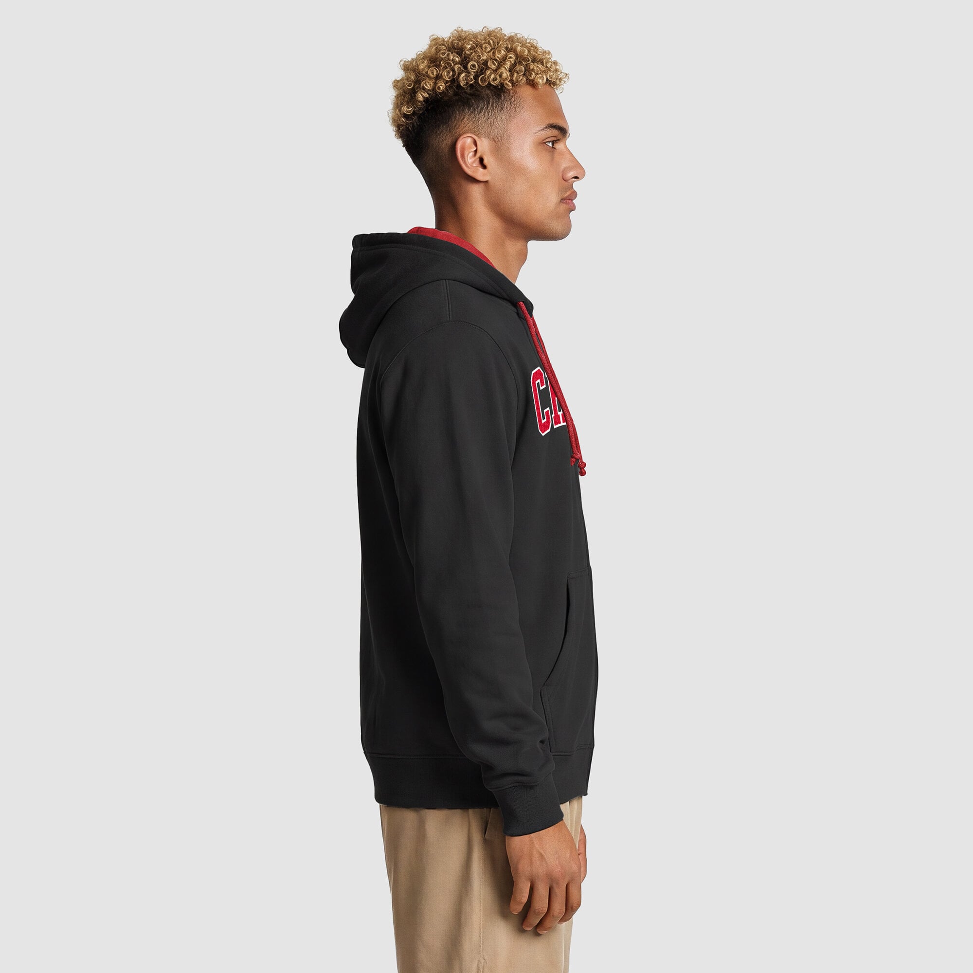 Men's Champion  Black/Red Kansas City Chiefs Full-Zip Hoodie
