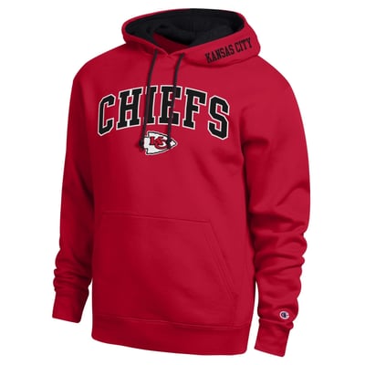  Kansas City Chiefs Champion Contrast Hoodie - Red/Black