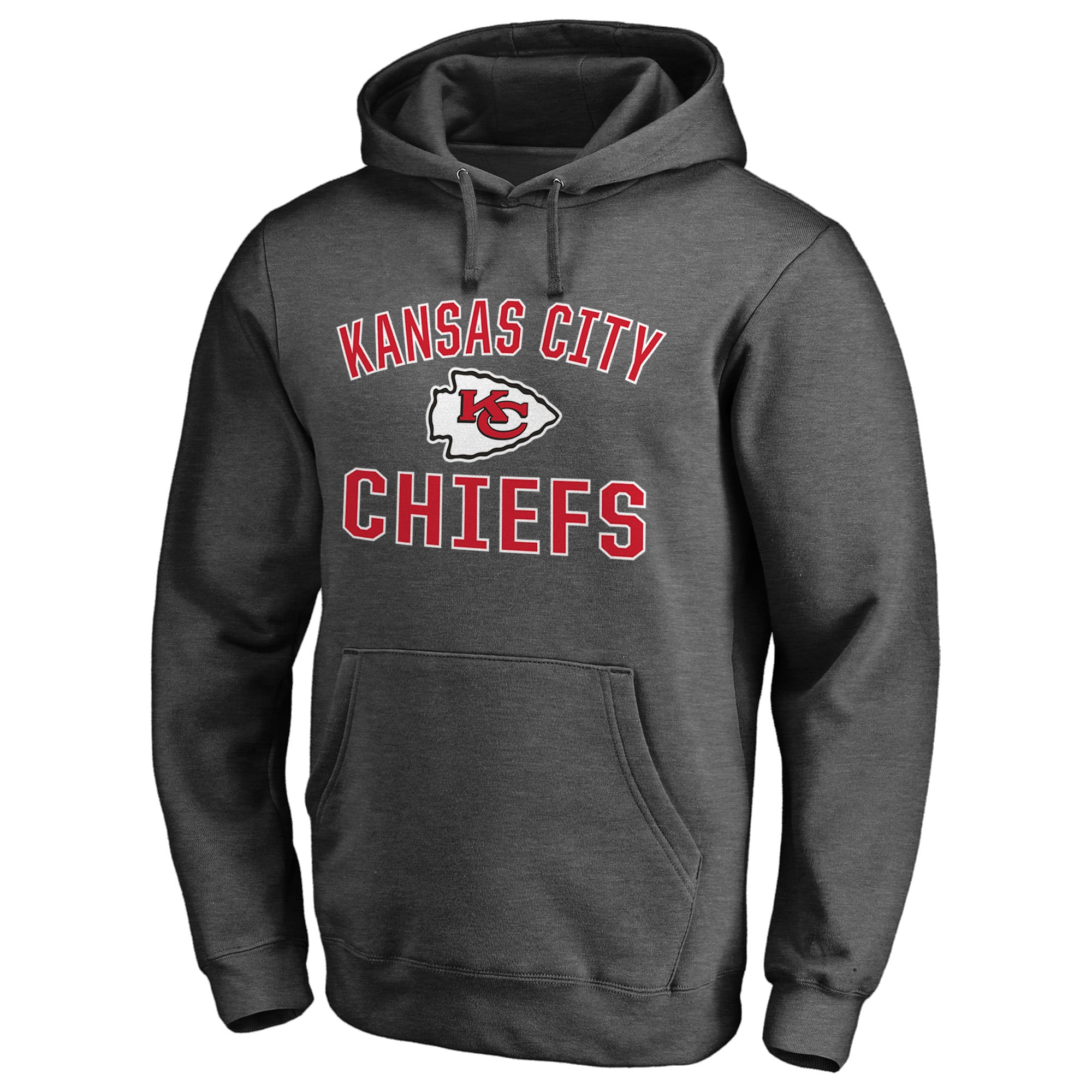 Men's Charcoal Kansas City Chiefs Victory Arch Hoodie