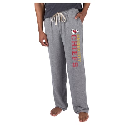  Kansas City Chiefs Concepts Sport Mainstream French Terry Tri-Blend Sweatpants - Gray