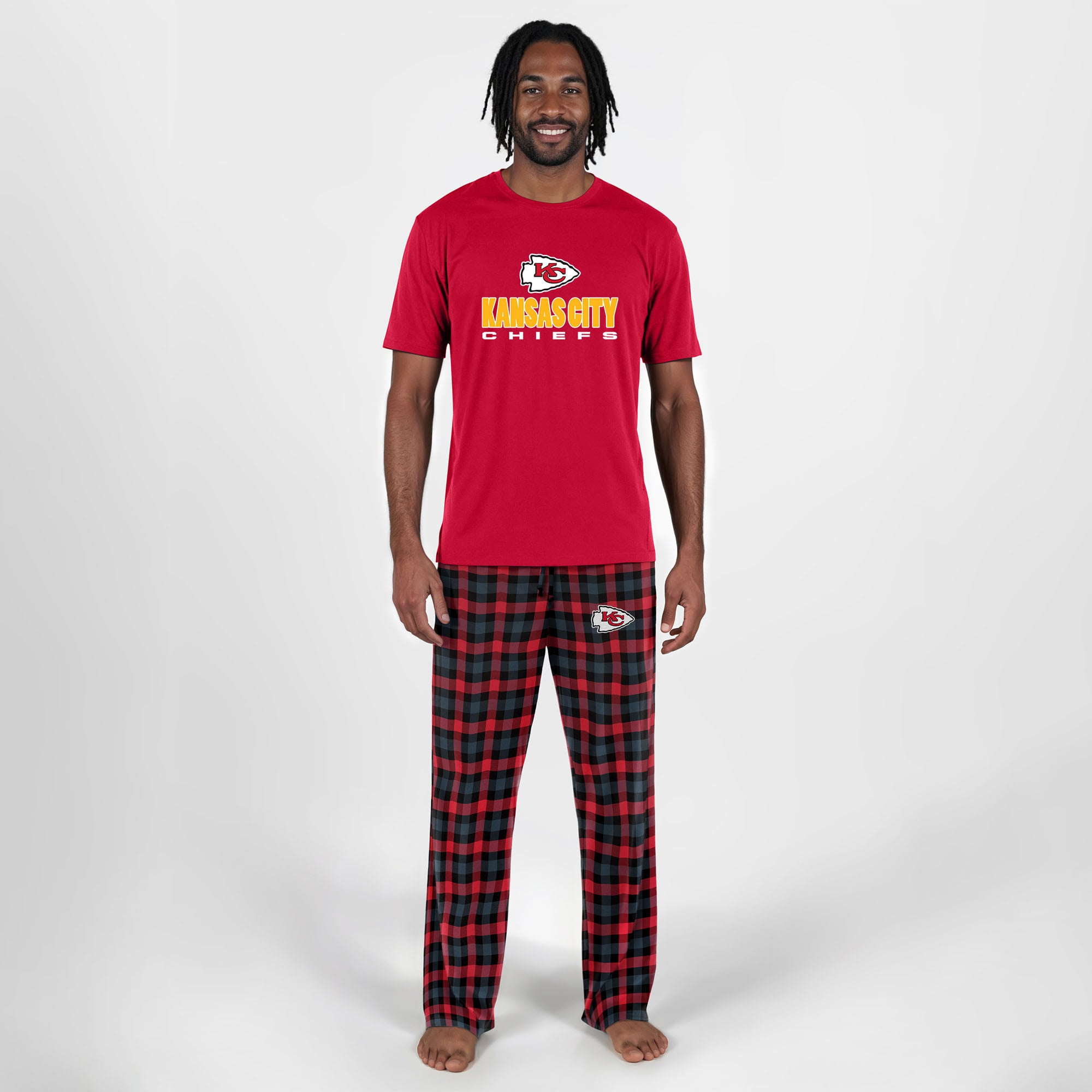 Men's Concepts Sport Red Kansas City Chiefs Big & Tall Highland Sleep Set