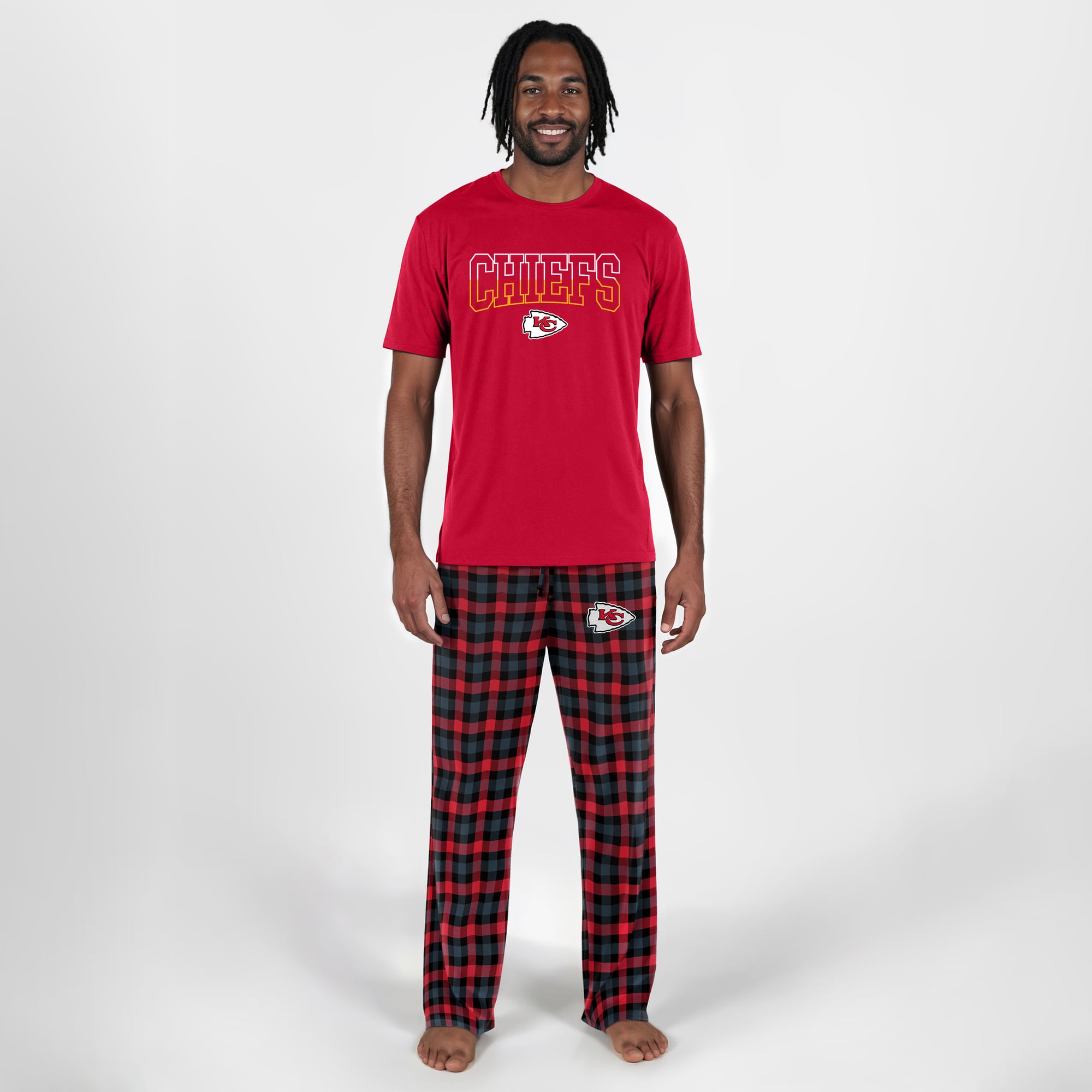 Men's Concepts Sport Red Kansas City Chiefs Highland Sleep Set