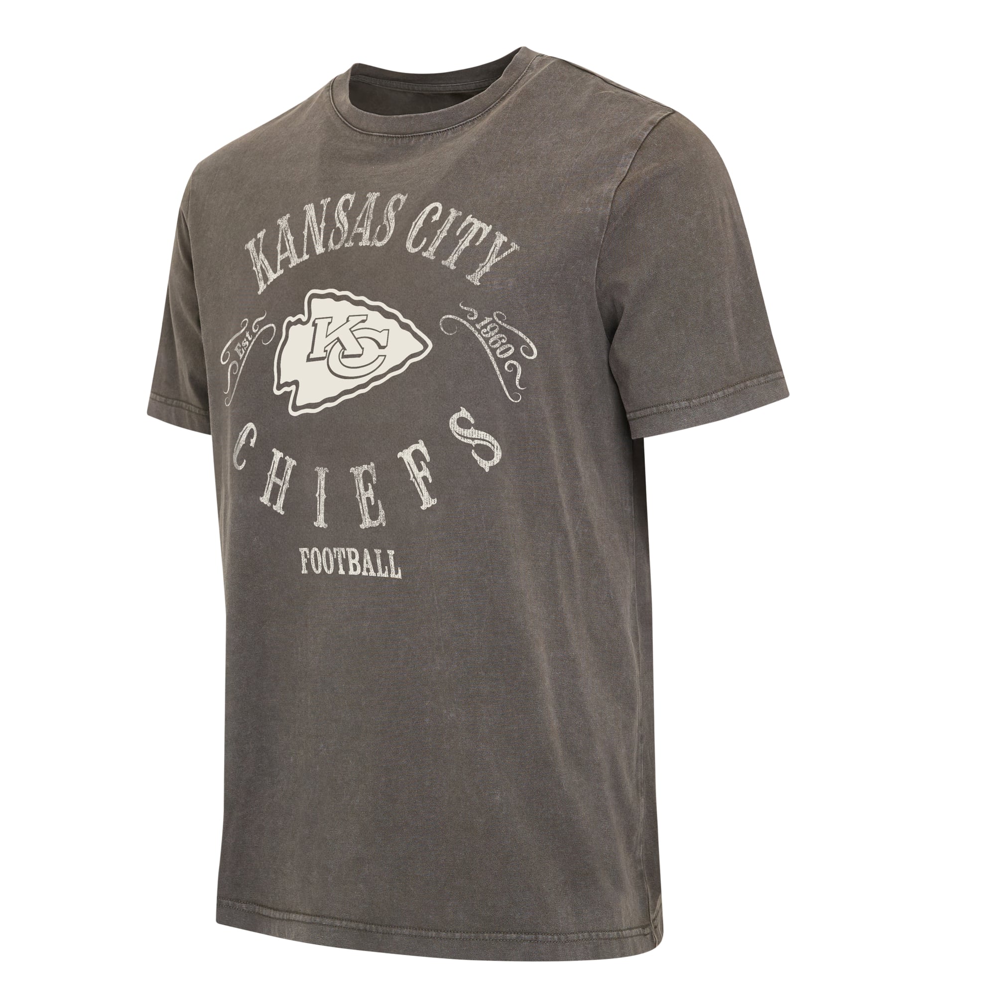 Men's Darius Rucker Collection by Fanatics Charcoal Kansas City Chiefs Washed T-Shirt