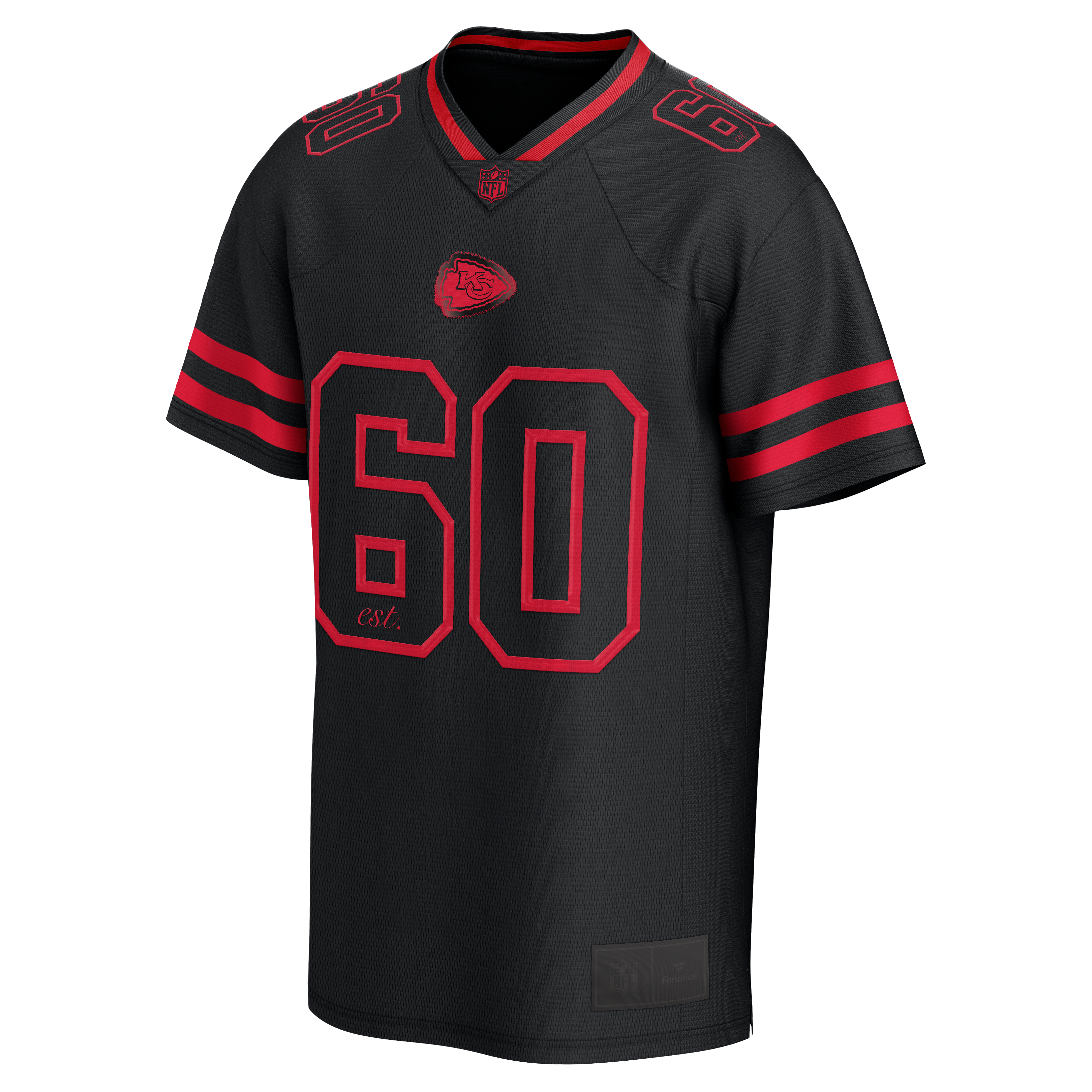 Maillot de baseball en maille noire Kansas City Chiefs After Hours pour homme (Fanatics)