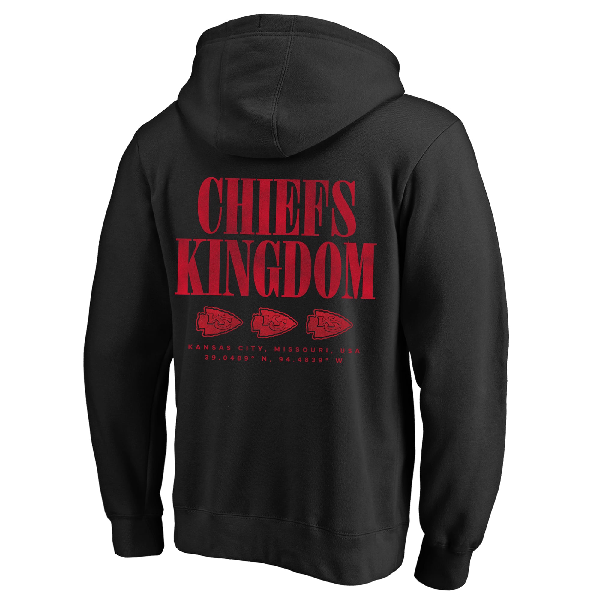 Sweat à capuche Fanatics Black Kansas City Chiefs pour homme, grandes tailles, coupe décontractée, rivalité intense