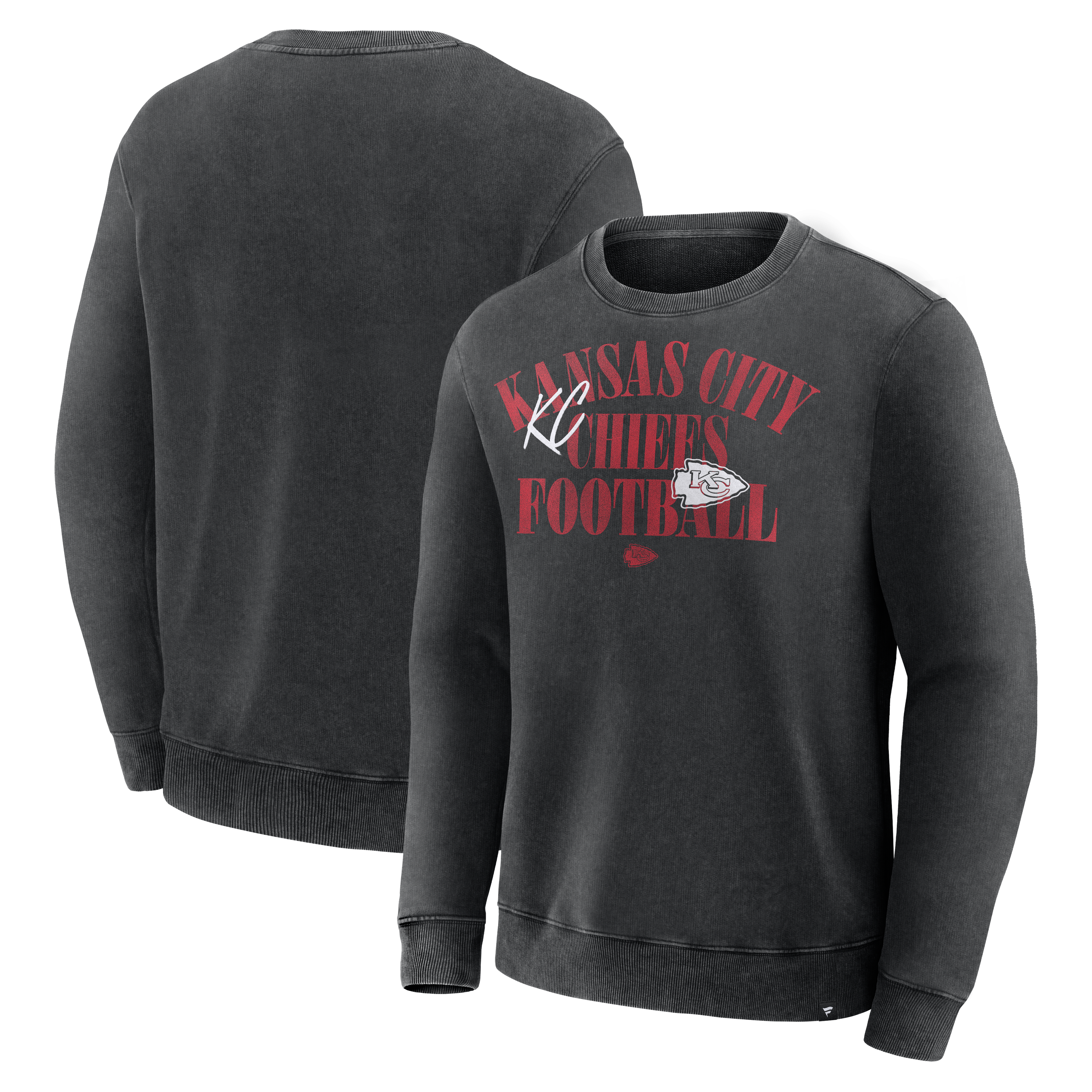 Men's Fanatics Black Kansas City Chiefs Halftime Lead Relaxed Heavyweight French Terry Sweatshirt