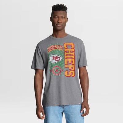Kansas City Chiefs Fanatics Tribute Direct Handoff Tri-Blend T-Shirt - Heather Gray