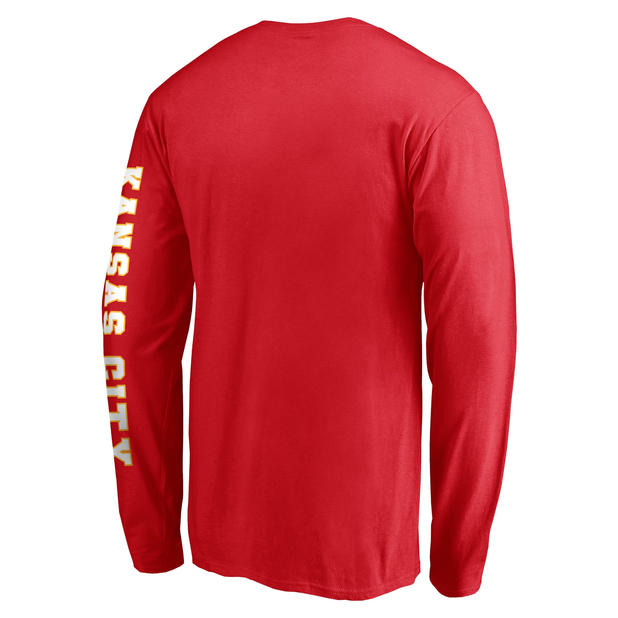 T-shirt à manches longues pour homme Fanatics rouge Kansas City Chiefs, grandes tailles