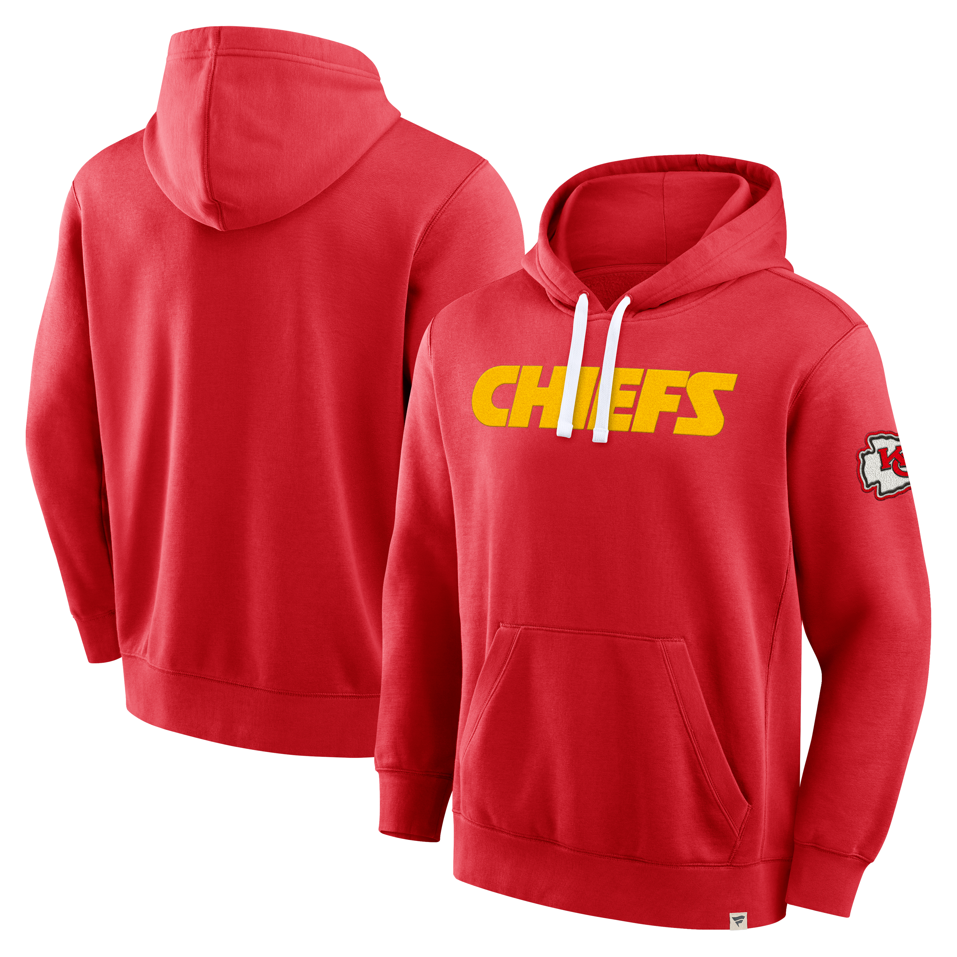Men's Fanatics Red Kansas City Chiefs New Horizons Heritage Pullover Hoodie