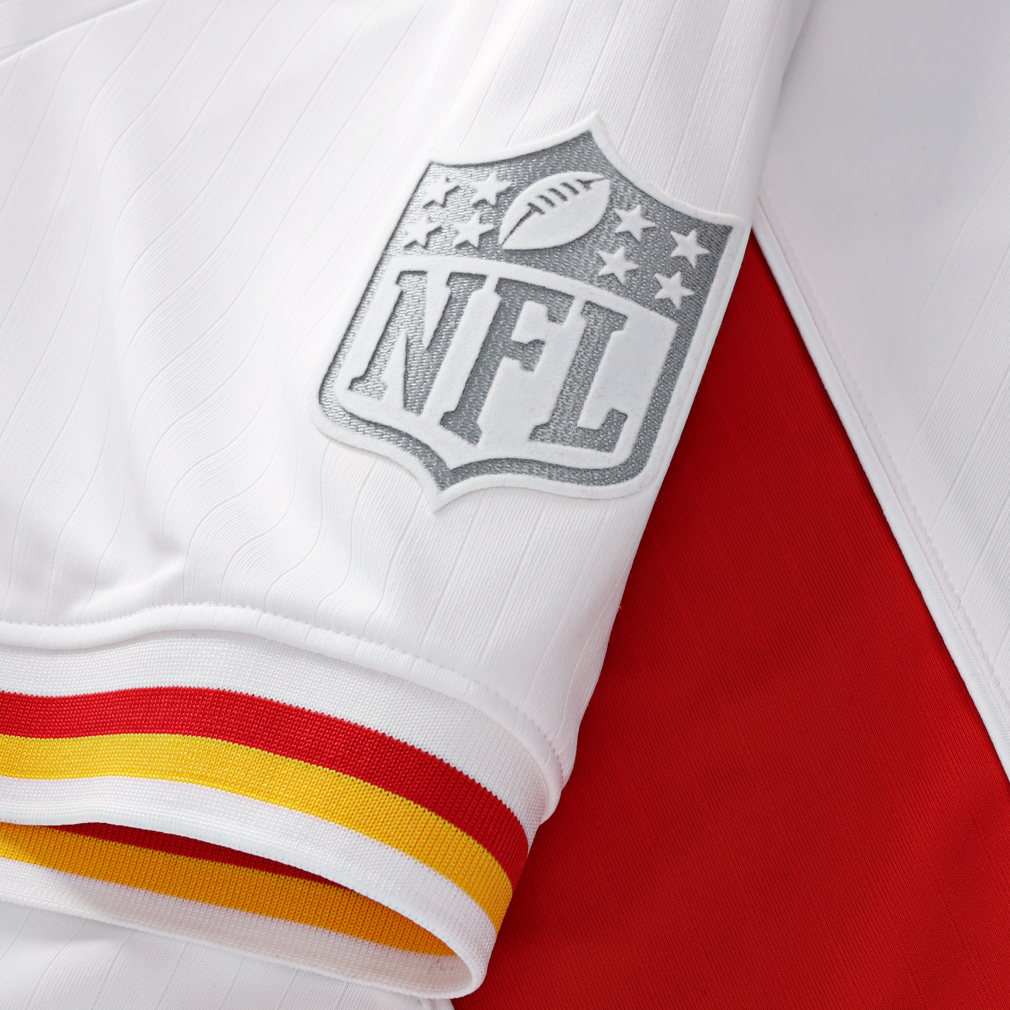 Men's Fanatics White Kansas City Chiefs Football x Collared Fan Top