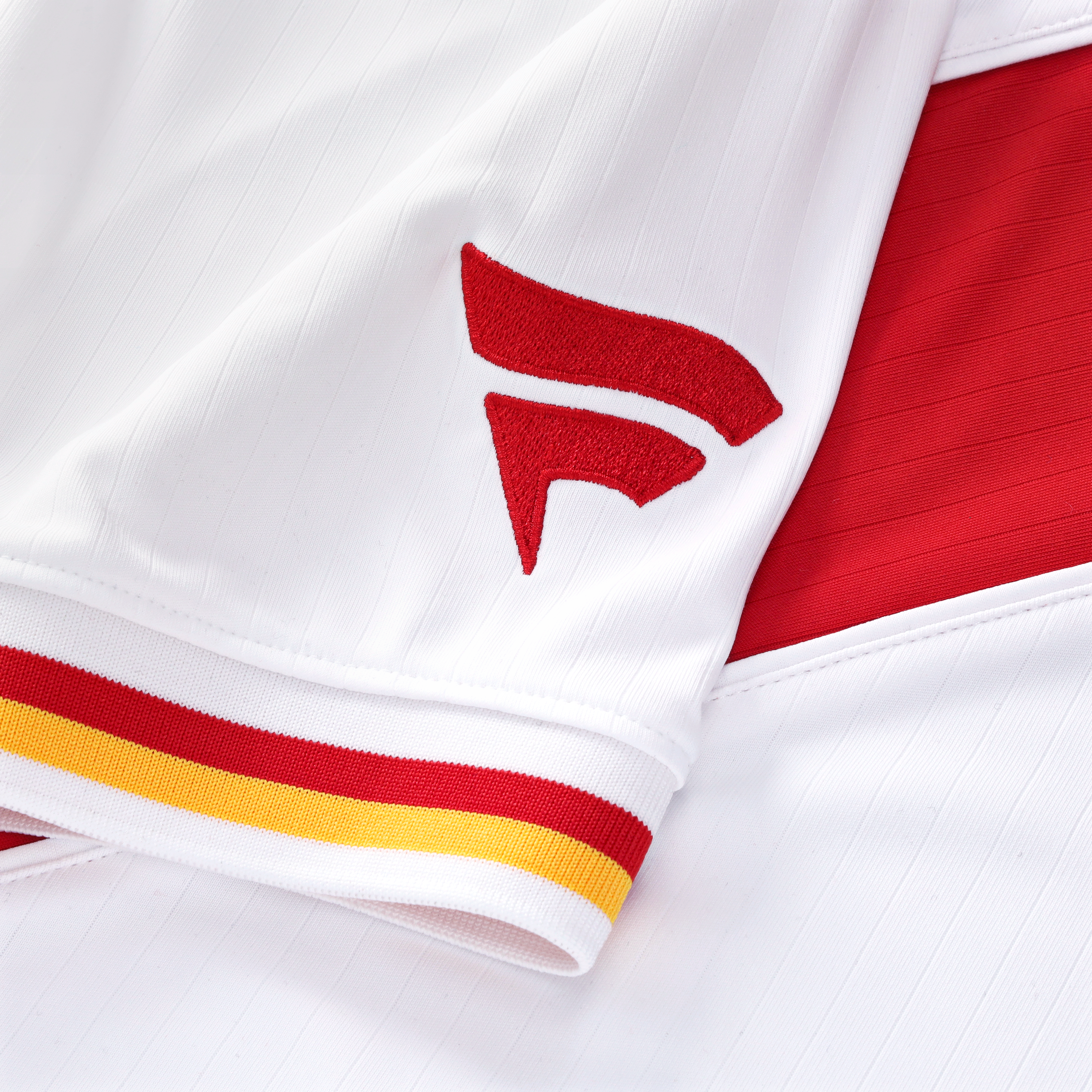 Men's Fanatics White Kansas City Chiefs Football x Collared Fan Top