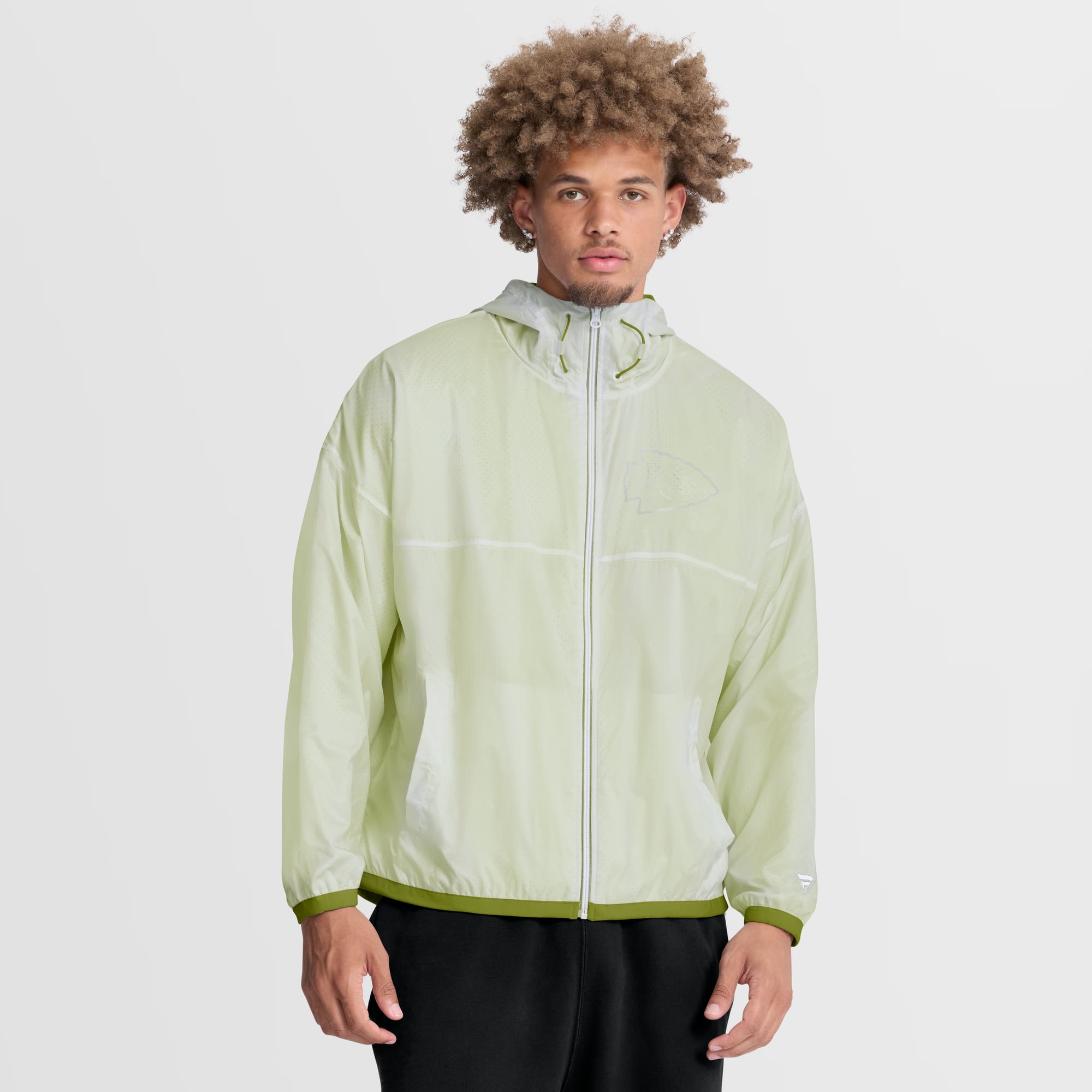 Doudoune zippée intégrale blanche Kansas City Chiefs de Fanatics pour homme