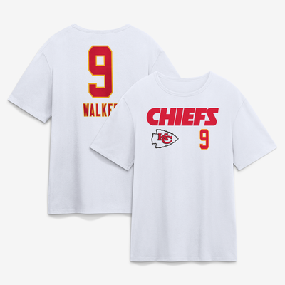 Kenneth Walker III Kansas City Chiefs Touchdown Wordmark Name & Number T-Shirt - White