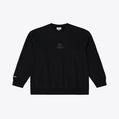 Kansas City Chiefs Mitchell & Ness Core Essentials Micro Logo Fleece Sweatshirt - Black
