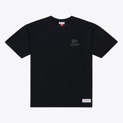 Kansas City Chiefs Mitchell & Ness Core Essentials Micro Logo T-Shirt - Black
