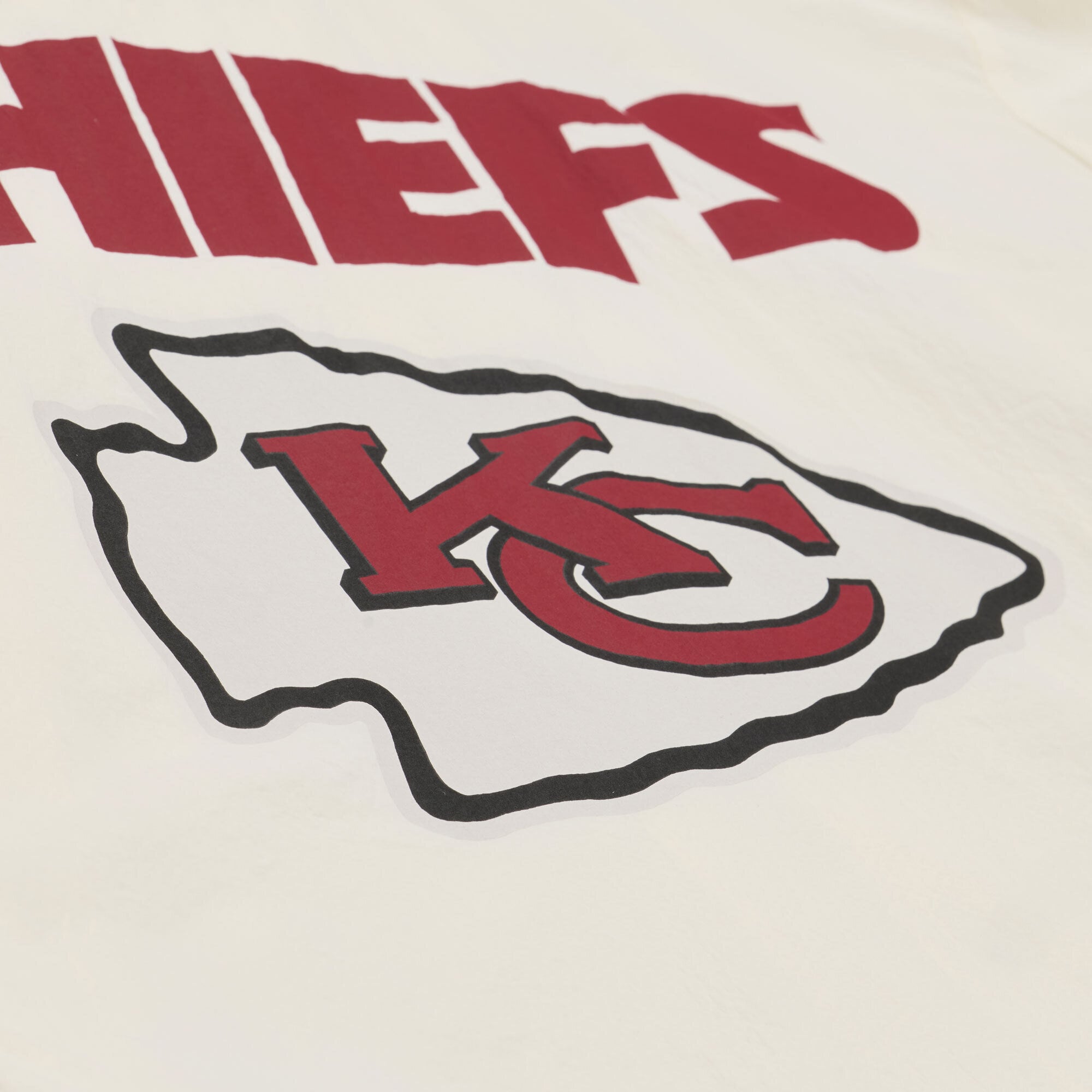 Veste d'entraîneur Mitchell & Ness crème Kansas City Chiefs Retro Roots pour homme