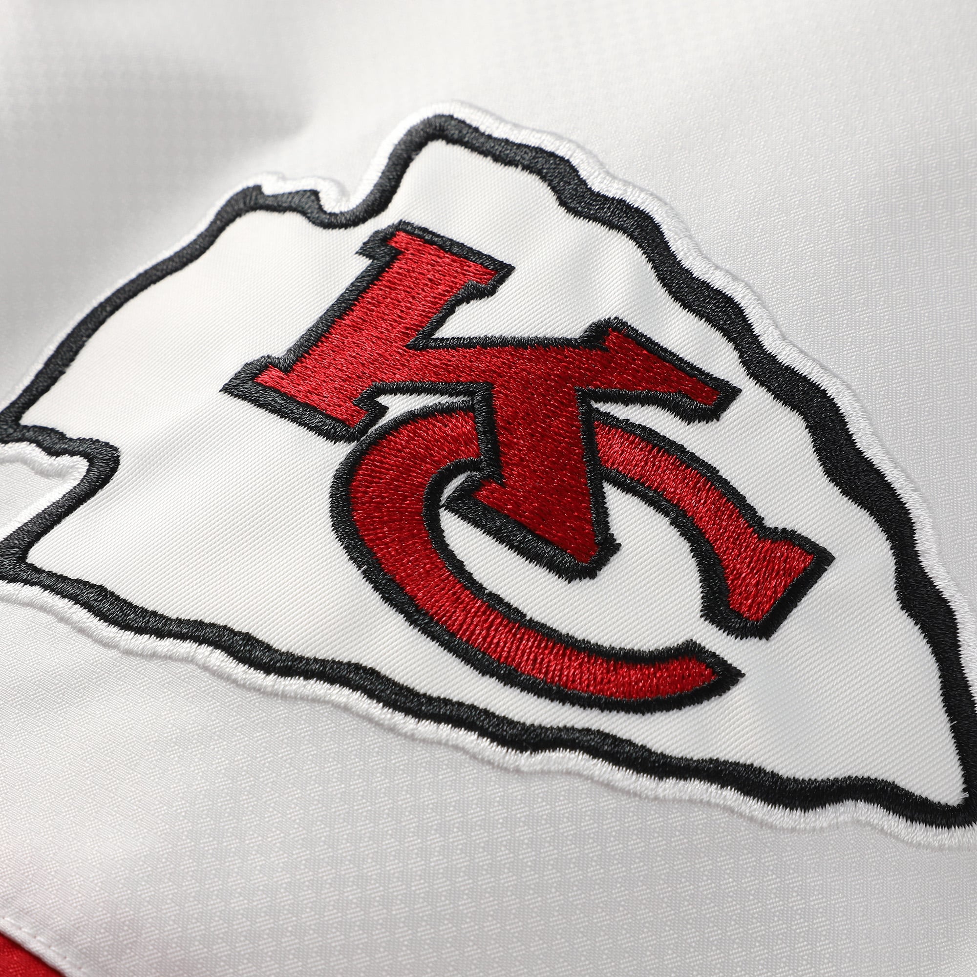 Men's Mitchell & Ness Red Kansas City Chiefs Head Coach Anorak Quarter-Zip Windbreaker Jacket