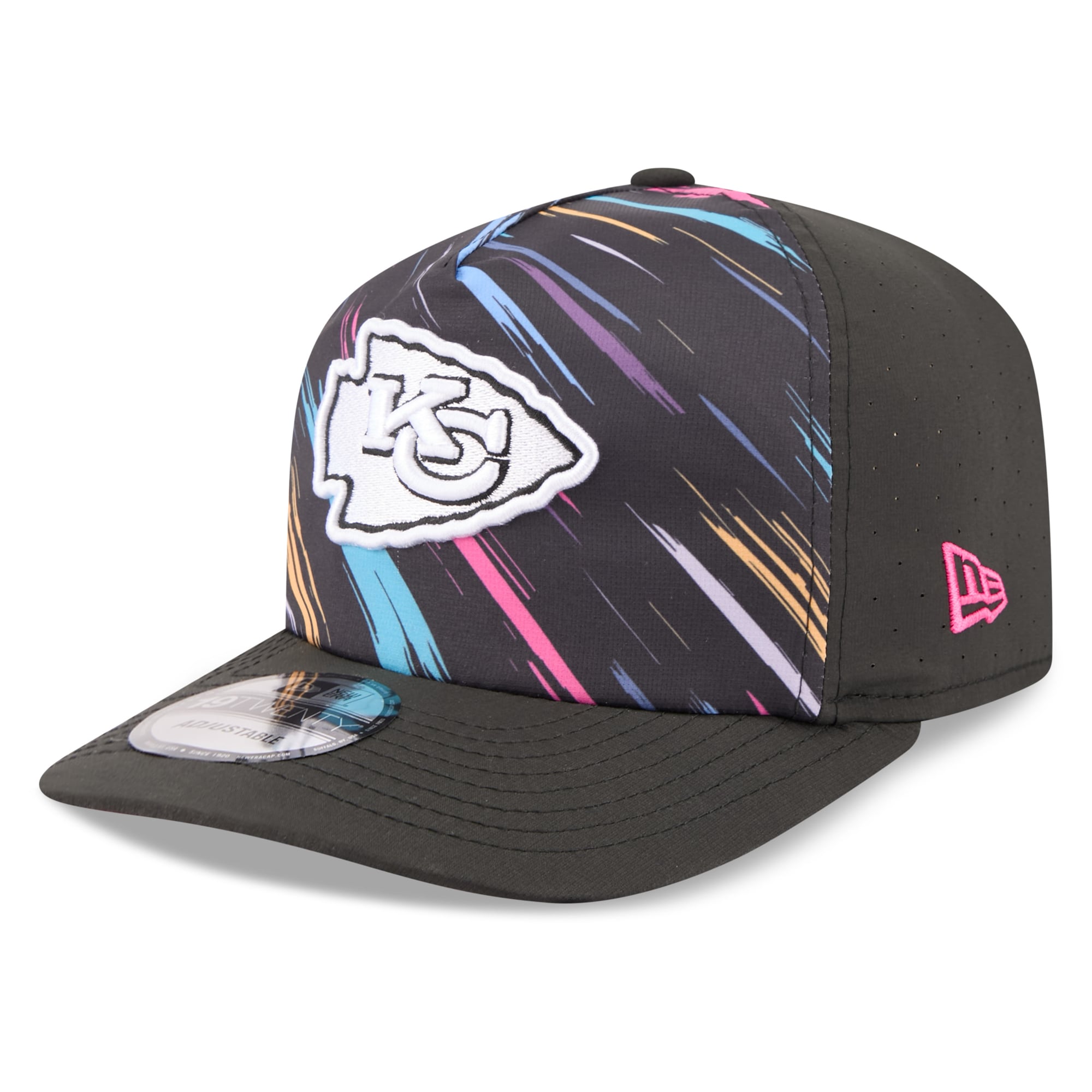 Casquette ajustable New Era noire Kansas City Chiefs 2026 NFL Crucial Catch 19TWENTY pour homme