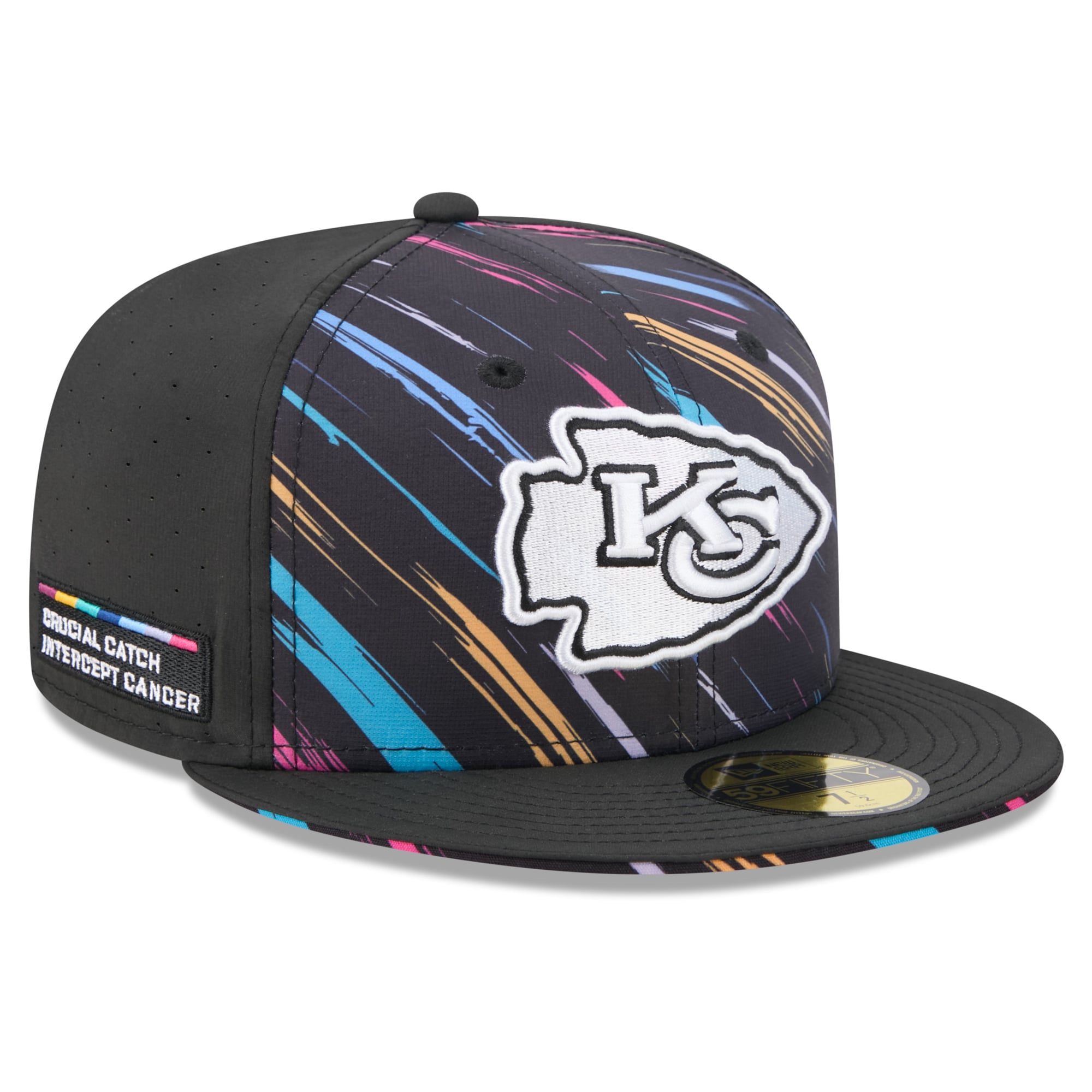 Men's New Era Black Kansas City Chiefs 2026 NFL Crucial Catch 59FIFTY Fitted Hat