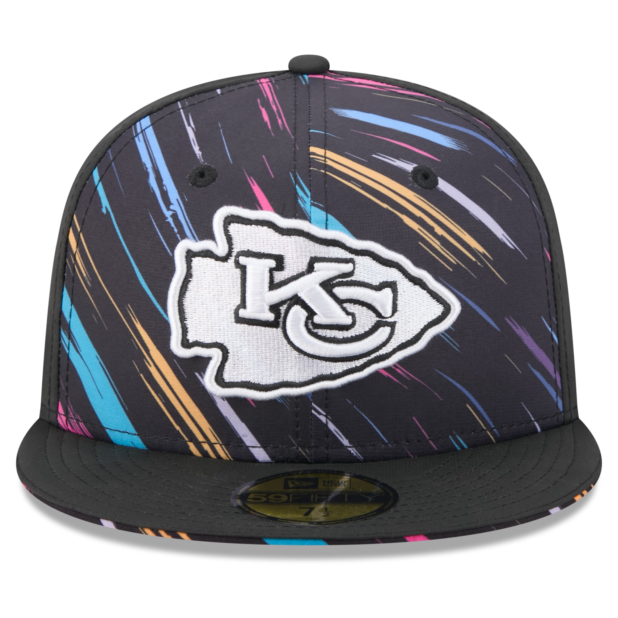 Casquette ajustée New Era noire Kansas City Chiefs 2026 NFL Crucial Catch 59FIFTY pour homme
