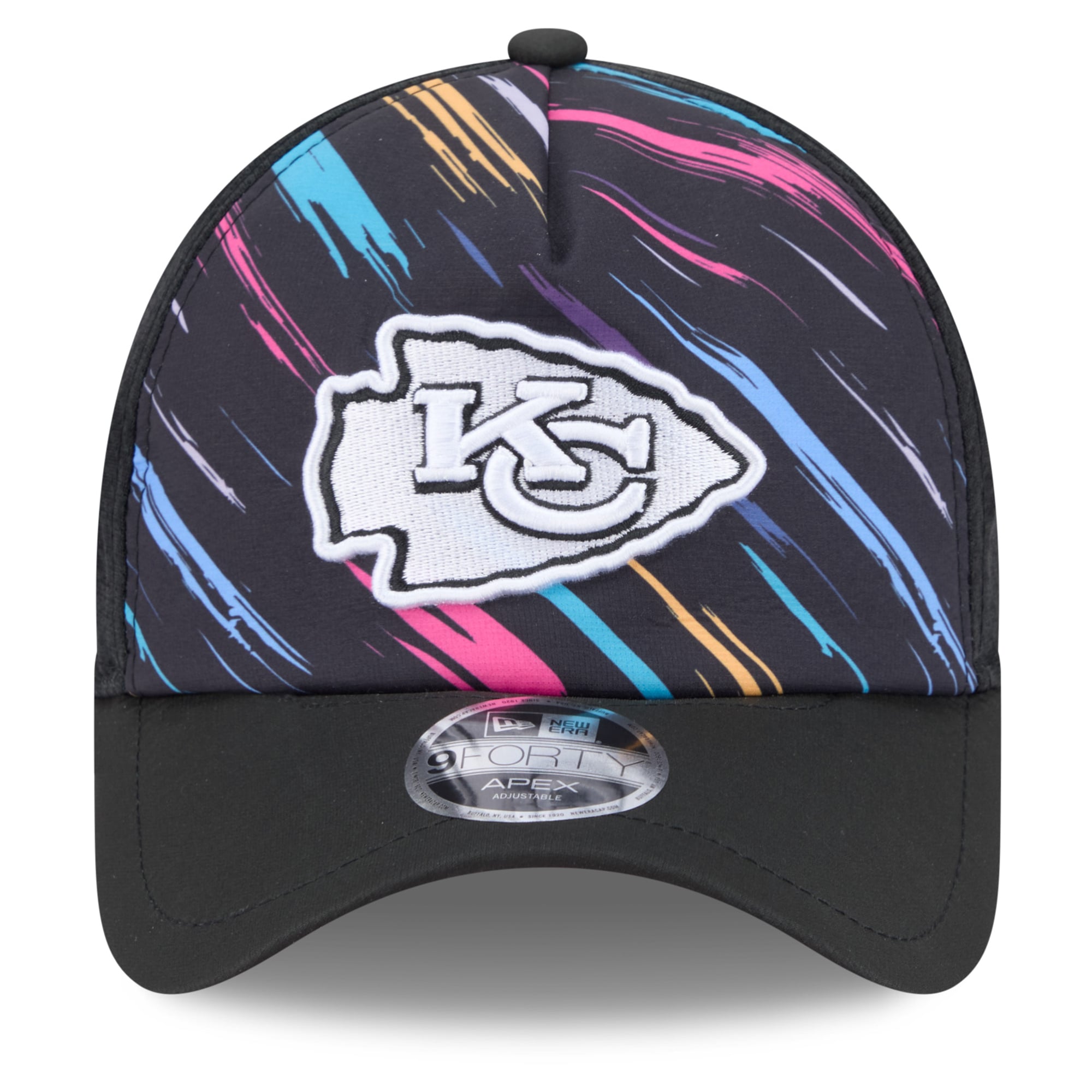 Casquette ajustable New Era noire Kansas City Chiefs 2026 NFL Crucial Catch 9FORTY Apex pour homme