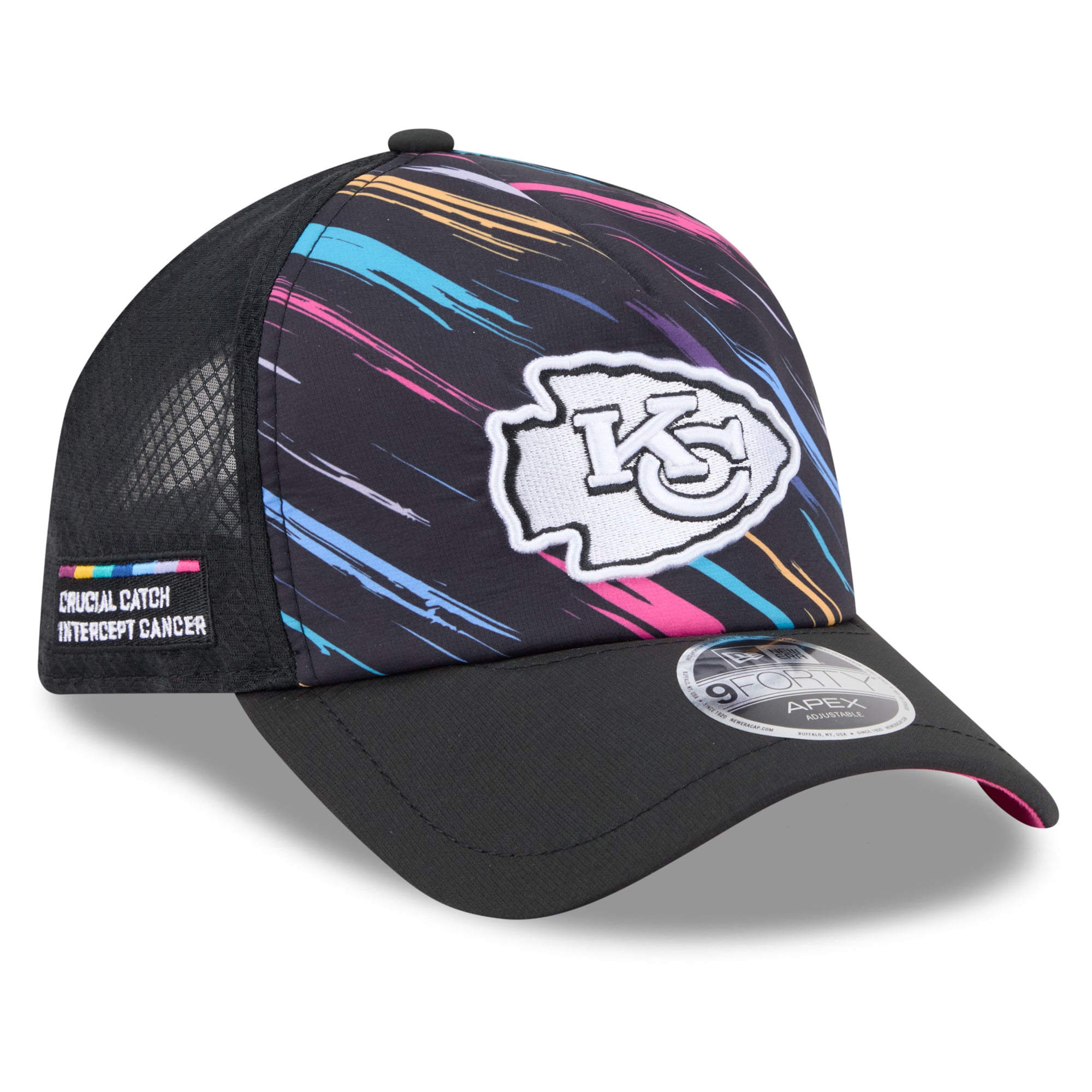 Men's New Era Black Kansas City Chiefs 2026 NFL Crucial Catch 9FORTY Apex Adjustable Hat