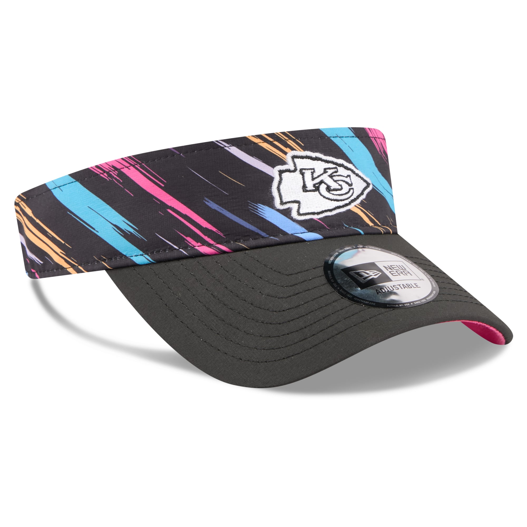 Men's New Era Black Kansas City Chiefs 2026 NFL Crucial Catch Adjustable Visor