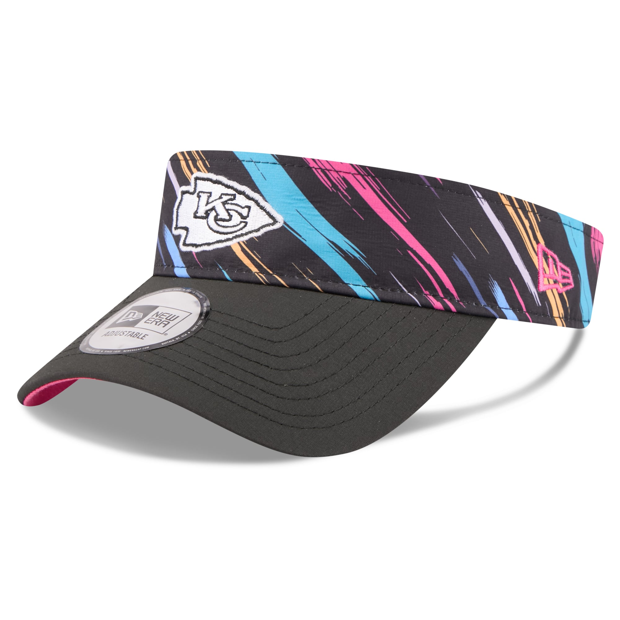 Men's New Era Black Kansas City Chiefs 2026 NFL Crucial Catch Adjustable Visor
