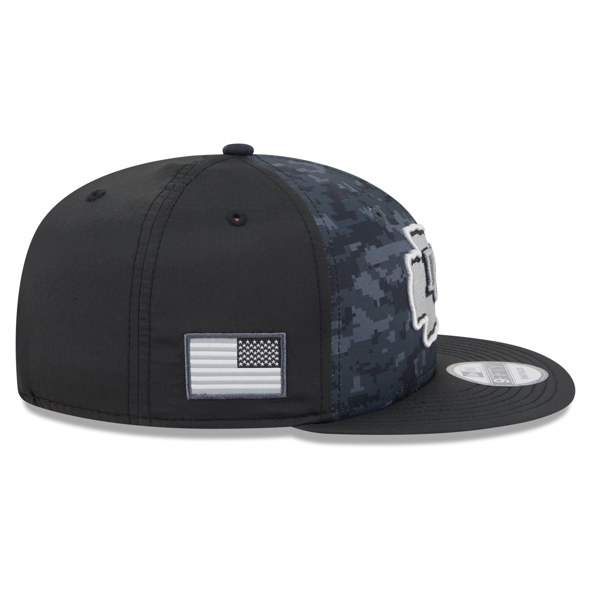 Casquette snapback New Era noire Kansas City Chiefs 2026 Salute To Service 9FIFTY pour homme