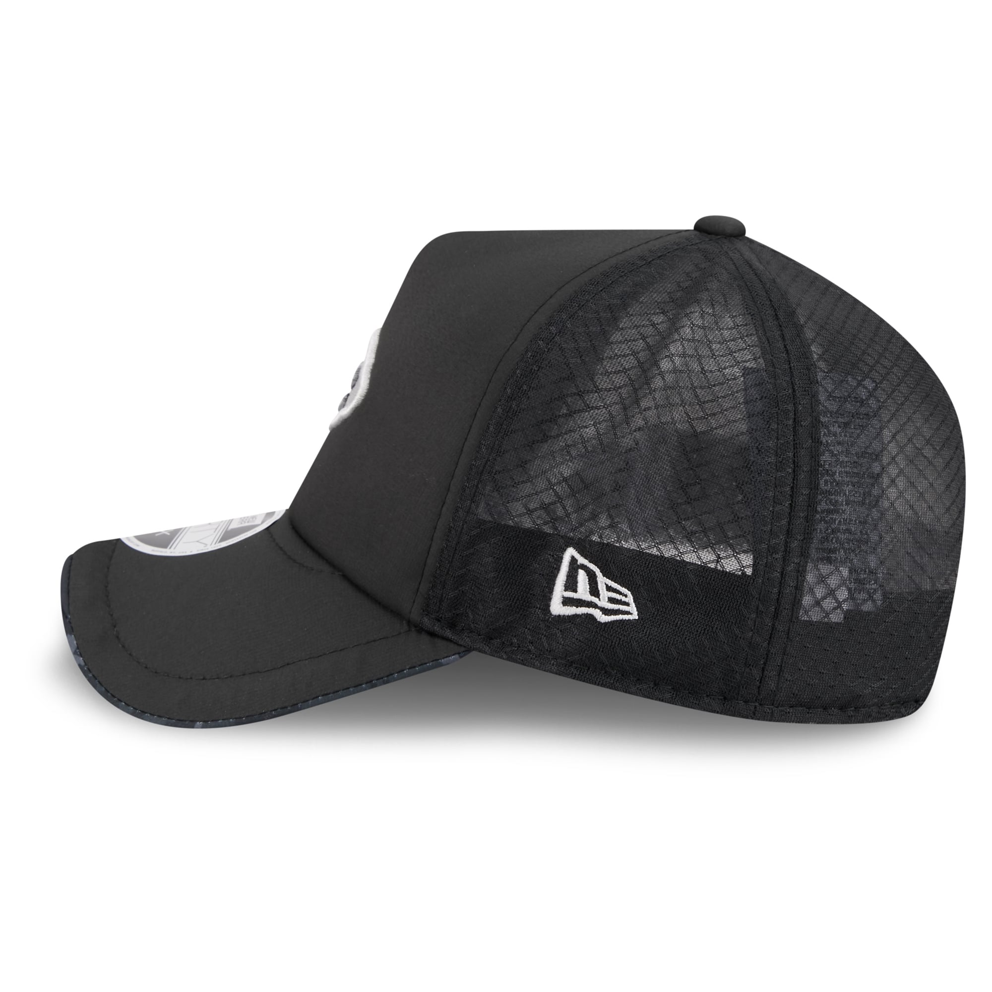 Casquette trucker ajustable New Era Apex 9FORTY Kansas City Chiefs 2026 Salute To Service, noire, pour homme