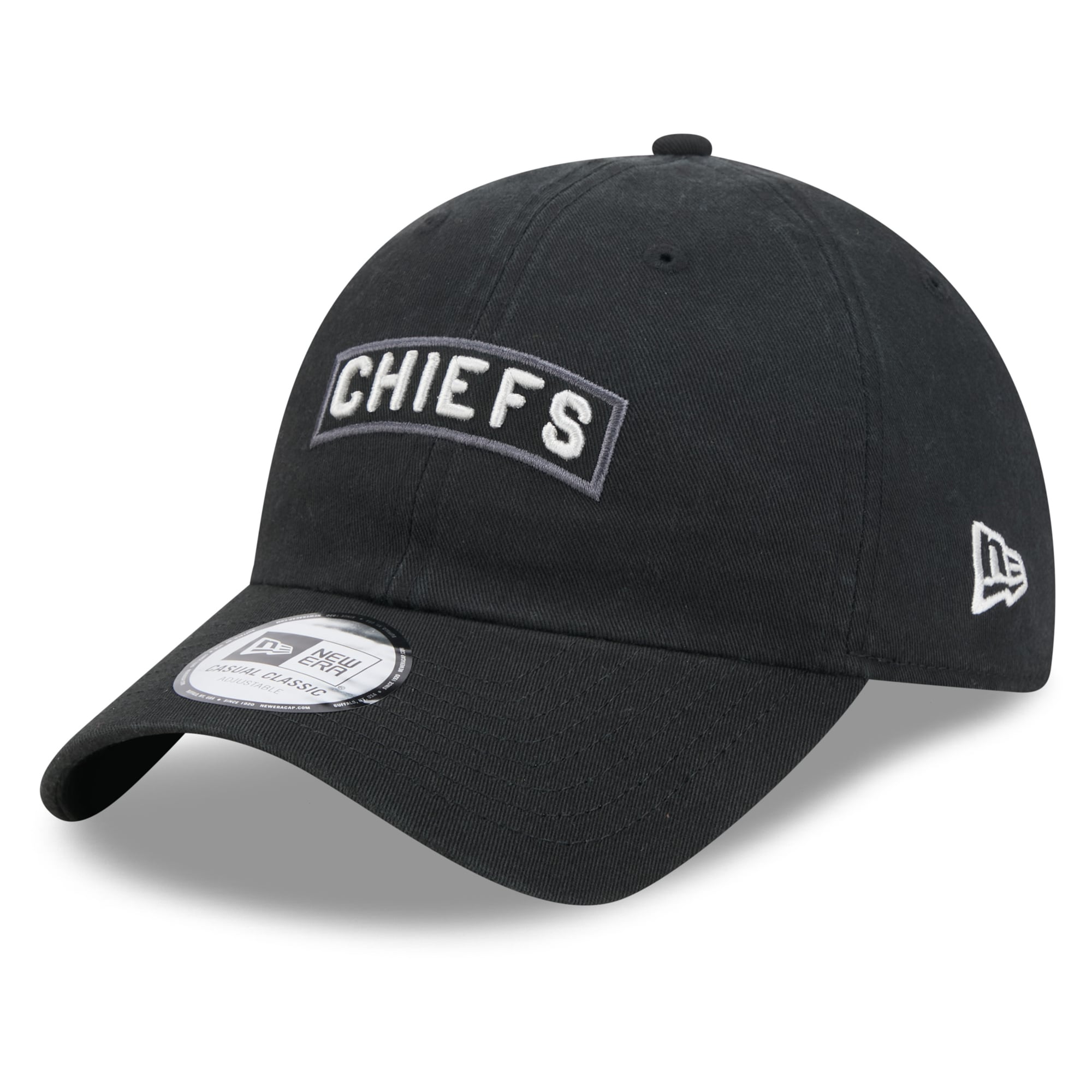 Casquette New Era noire pour homme Kansas City Chiefs 2026 Salute To Service, style classique décontracté et ajustable