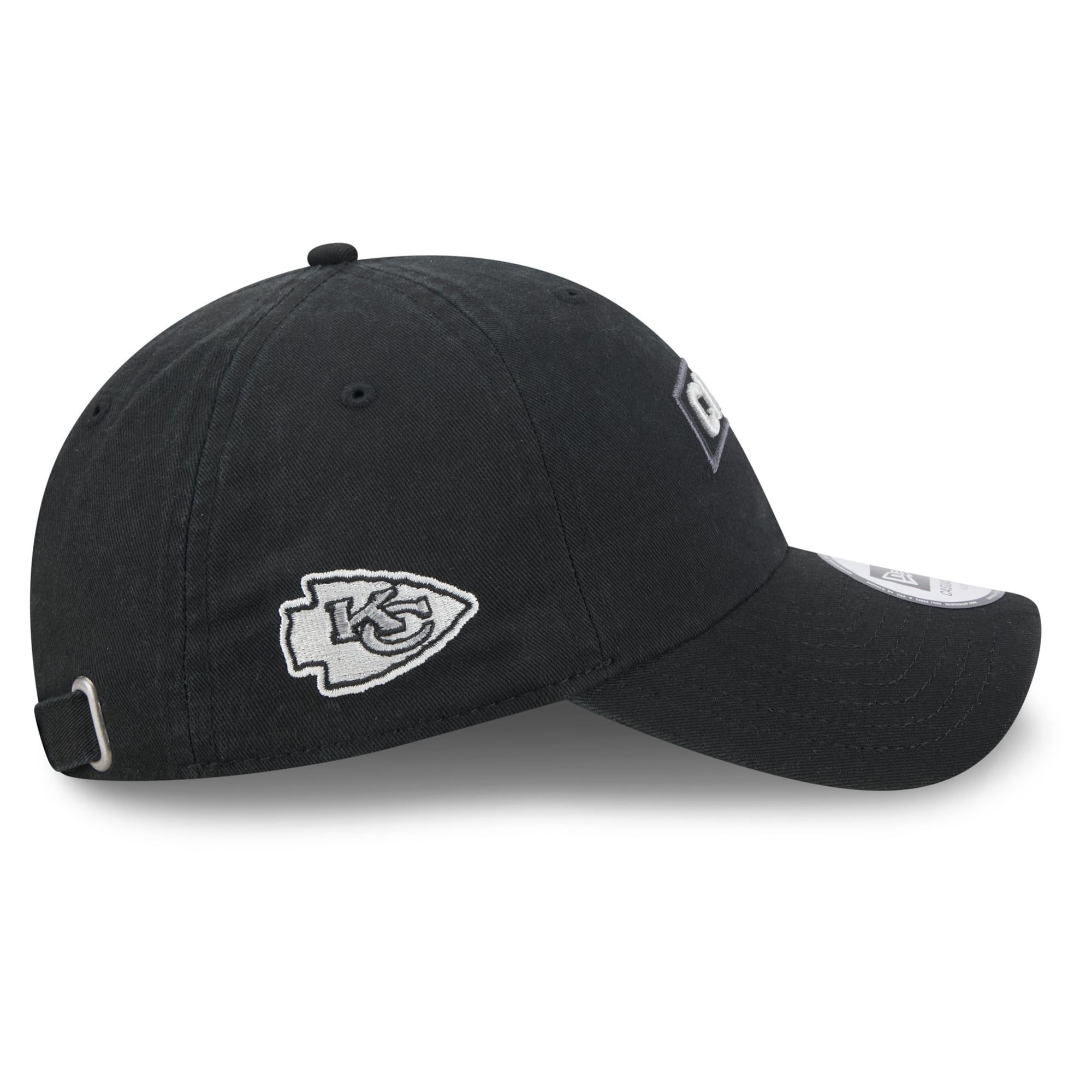 Casquette New Era noire pour homme Kansas City Chiefs 2026 Salute To Service, style classique décontracté et ajustable